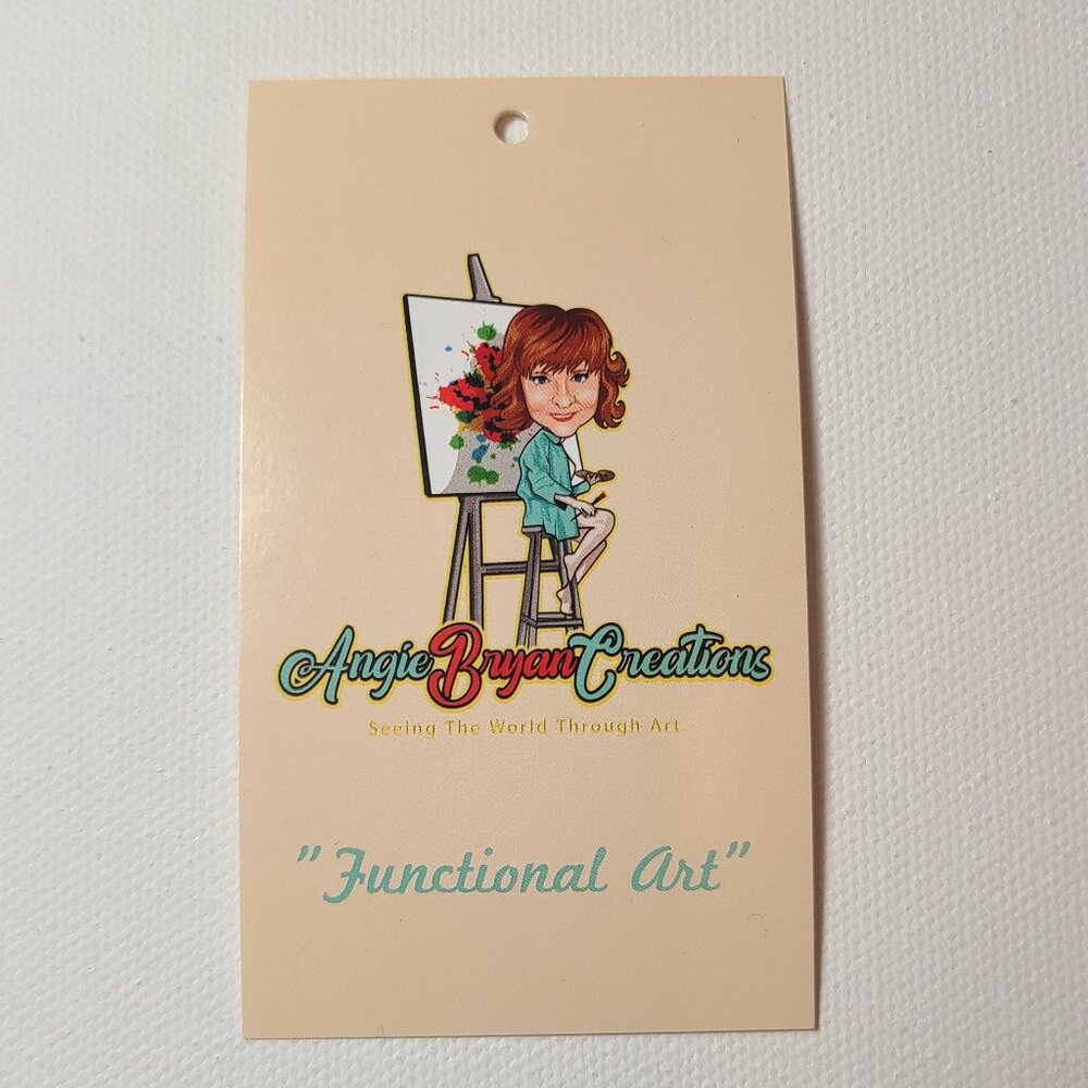Bee Sandstone Coaster – Watercolor Art by Angie Bryan | The Crowing Hen - Picture 3 of 5